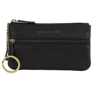 Coin Purse Black / Leather PC 1349 BLACK Pierre Cardin Leather Coin Purse/Key Holder in Black