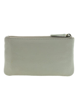 Coin Purse Ivory / Leather PC 1349 IVORY Pierre Cardin Leather Coin Purse/Key Holder in Ivory