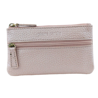 Coin Purse Pearl / Leather PC 1349 PEARL Pierre Cardin Leather Coin Purse/Key Holder in Pearl