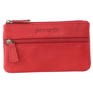 Coin Purse Red / Leather PC 1349 RED Pierre Cardin Leather Coin Purse/Key Holder in Red