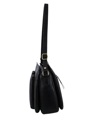 Crossbody bag Black / Leather PC 3832 BLK Pierre Cardin Leather Cross Body Bag in Black