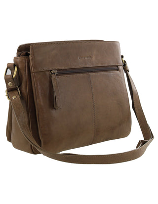 Crossbody bag Oak / Leather PC 3832 OAK Pierre Cardin Leather Cross Body Bag in Oak