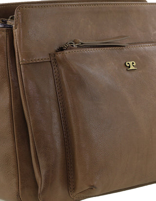 Crossbody bag Oak / Leather PC 3832 OAK Pierre Cardin Leather Cross Body Bag in Oak