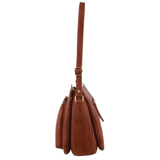 Crossbody bag Tan / Leather PC 3832 TAN Pierre Cardin Leather Cross Body Bag in Tan