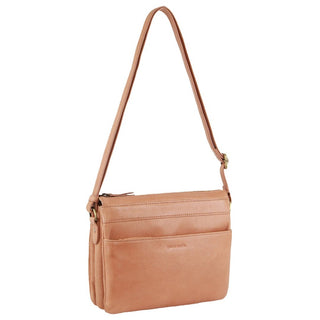 Crossbody bag Apricot / Leather PC 3679 APRICOT Pierre Cardin Leather Crossbody Bag in Apricot