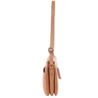 Crossbody bag Apricot / Leather PC 3679 APRICOT Pierre Cardin Leather Crossbody Bag in Apricot