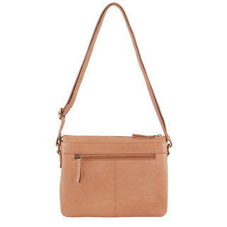 Crossbody bag Apricot / Leather PC 3679 APRICOT Pierre Cardin Leather Crossbody Bag in Apricot