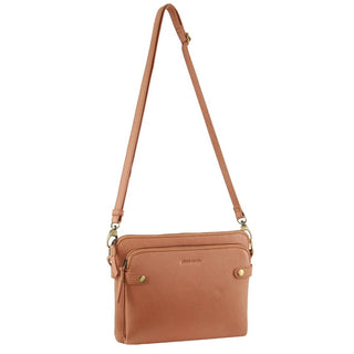 Crossbody bag Apricot / Leather PC 3681 APRICOT Pierre Cardin Leather Crossbody Bag in Apricot