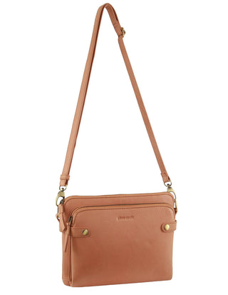 Crossbody bag Apricot / Leather PC 3681 APRICOT Pierre Cardin Leather Crossbody Bag in Apricot