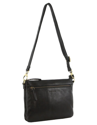 Crossbody bag Black / Leather PC 3680 BLK Pierre Cardin Leather Crossbody Bag in Black