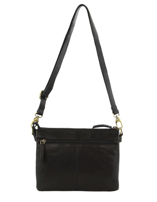 Crossbody bag Black / Leather PC 3680 BLK Pierre Cardin Leather Crossbody Bag in Black