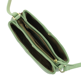 Crossbody bag Jade / Leather PC 3657 JADE Pierre Cardin Leather Crossbody Bag in Jade