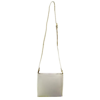 Crossbody Bag Bone / Leather PC 3778 BONE Pierre Cardin Leather Diamond Pattern Embossed Cross Body Bag in Bone