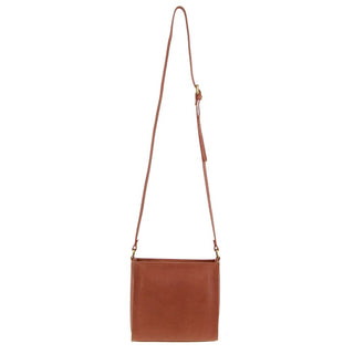 Crossbody Bag Tan / Leather PC 3778 TAN Pierre Cardin Leather Diamond Pattern Embossed Cross Body Bag in Tan