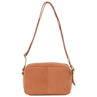 Crossbody Bag Apricot / Leather PC 3774 APT Pierre Cardin Leather Diamond Pattern Embossed Crossbody Bag in Apricot