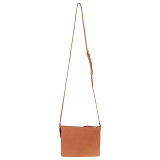 Crossbody Bag Apricot / Leather PC 3775 APT Pierre Cardin Leather Diamond Pattern Embossed Crossbody Bag in Apricot