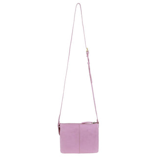 Crossbody Bag Pink / Leather PC 3775 PINK Pierre Cardin Leather Diamond Pattern Embossed Crossbody Bag in Pink