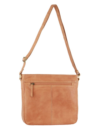 Crossbody bag Apricot / Leather PC 3688 APRICOT Pierre Cardin Leather Embossed Crossbody Bag in Apricot