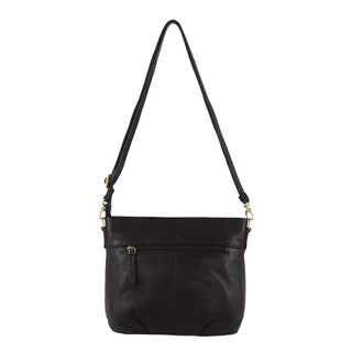 Crossbody bag Black / Leather PC 3687 BLK Pierre Cardin Leather Embossed Crossbody Bag in Black