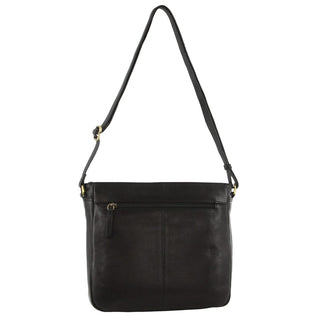 Crossbody bag Black / Leather PC 3688 BLK Pierre Cardin Leather Embossed Crossbody Bag in Black