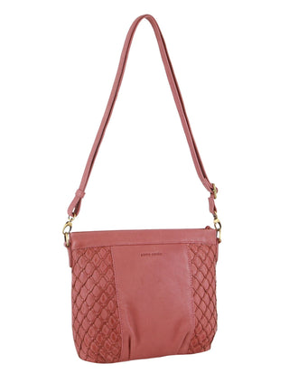 Crossbody bag Marsala / Leather PC 3687 MARSALA Pierre Cardin Leather Embossed Crossbody Bag in Marsala