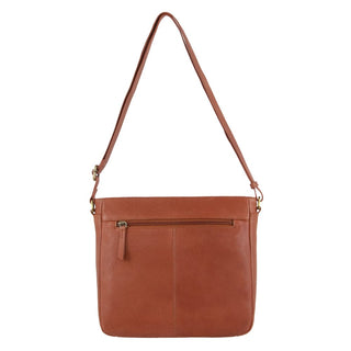 Crossbody bag Tan / Leather PC 3688 TAN Pierre Cardin Leather Embossed Crossbody Bag in Tan