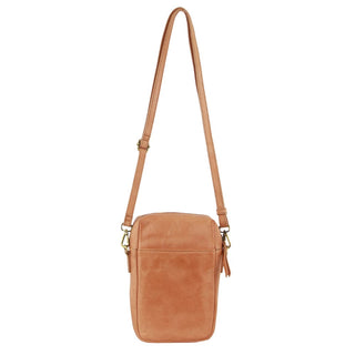 Crossbody bag Apricot / Leather PC 3686 APRICOT Pierre Cardin Leather Embossed Phone Crossbody Bag in Apricot