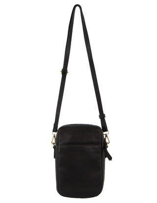 Crossbody bag Black / Leather PC 3686 BLK Pierre Cardin Leather Embossed Phone Crossbody Bag in Black