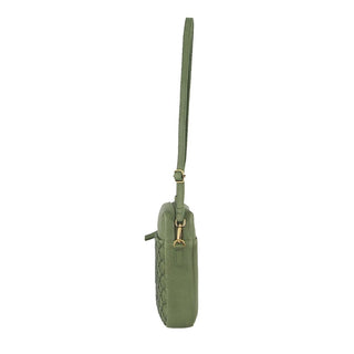 Crossbody bag Leaf / Leather PC 3686 LEAF Pierre Cardin Leather Embossed Phone Crossbody Bag in Leaf