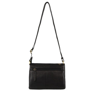 Crossbody bag Black / Leather PC 3836 BLK Pierre Cardin Leather Flap-over Crossbody Bag in Black