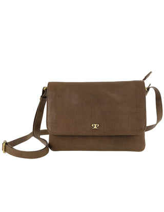Crossbody bag Oak / Leather PC 3836 OAK Pierre Cardin Leather Flap-over Crossbody Bag in Oak