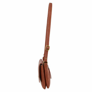 Crossbody bag Tan / Leather PC 3836 TAN Pierre Cardin Leather Flap-over Crossbody Bag in Tan