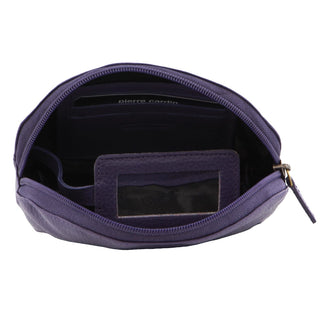 Coin Purse Purple / Leather PC 3744 PRPL Pierre Cardin Leather Ladies Coin Purse in Purple