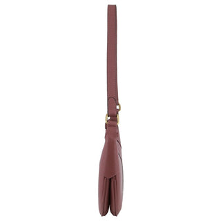 Shoulder Bag Rose / Leather PC 3781 ROSE Pierre Cardin Leather Ladies Crescent Shoulder Bag in Rose