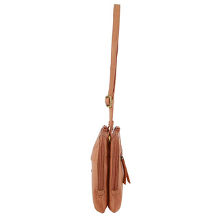 Crossbody bag Apricot / Leather PC 3833 APT Pierre Cardin Leather Ladies Crossbody Bag in Apricot