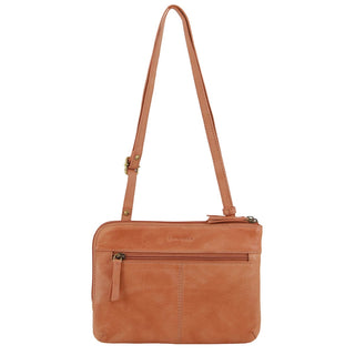 Crossbody bag Apricot / Leather PC 3833 APT Pierre Cardin Leather Ladies Crossbody Bag in Apricot