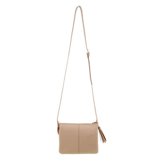 Crossbody bag Nude / Leather PC 3656 NUDE Pierre Cardin Leather Ladies Crossbody Bag in Nude