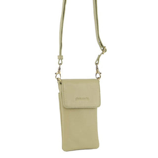 Phone Bag Sand / Leather PC 3612 SAND Pierre Cardin Leather Ladies Phone Cross-Body Bag in Sand