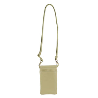 Phone Bag Sand / Leather PC 3612 SAND Pierre Cardin Leather Ladies Phone Cross-Body Bag in Sand