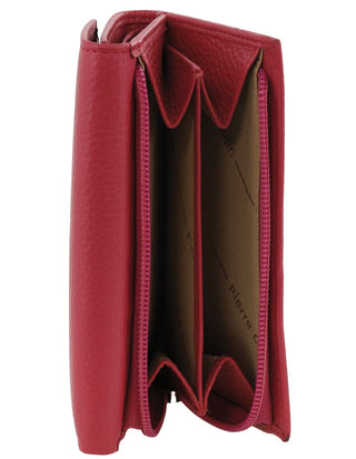 Tri-Fold Wallet Fuschia / Leather PC 8776 FSCA Pierre Cardin Leather Ladies Tri-Fold Wallet in Fuschia