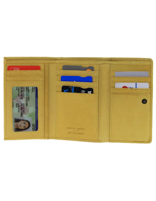 Tri-Fold Wallet Honey / Leather PC 8776 HONEY Pierre Cardin Leather Ladies Tri-Fold Wallet in Honey