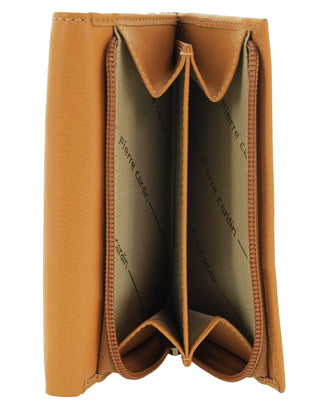Tri-Fold Wallet Honey / Leather PC 8776 HONEY Pierre Cardin Leather Ladies Tri-Fold Wallet in Honey