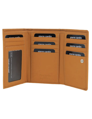 Tri-Fold Wallet Honey / Leather PC 8776 HONEY Pierre Cardin Leather Ladies Tri-Fold Wallet in Honey
