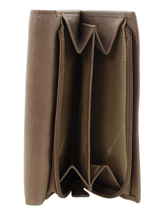 Tri-Fold Wallet Taupe / Leather PC 8776 TAUP Pierre Cardin Leather Ladies Tri-Fold Wallet in Taupe