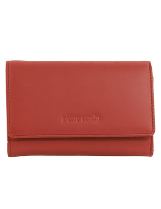 Tri-Fold Wallet Tobasco / Leather PC 8776 TOBASCO Pierre Cardin Leather Ladies Tri-Fold Wallet in Tobasco