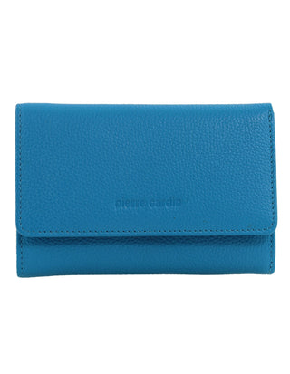 Ladies Wallet Topaz / Leather PC 8776 TOPAZ Pierre Cardin Leather Ladies Tri-Fold Wallet in Topaz