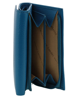 Tri-Fold Wallet Topaz / Leather PC 8776 TOPAZ Pierre Cardin Leather Ladies Tri-Fold Wallet in Topaz