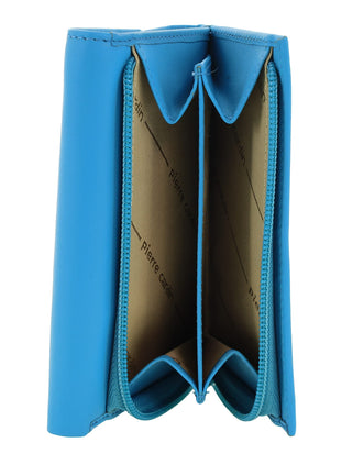 Ladies Wallet Turquoise / Leather PC 8776 TURQ Pierre Cardin Leather Ladies Tri-Fold Wallet in Turquoise