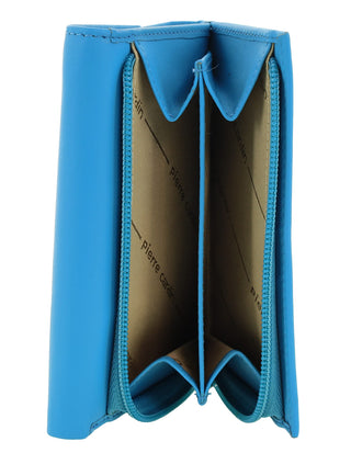Ladies Wallet Turquoise / Leather PC 8776 TURQ Pierre Cardin Leather Ladies Tri-Fold Wallet in Turquoise