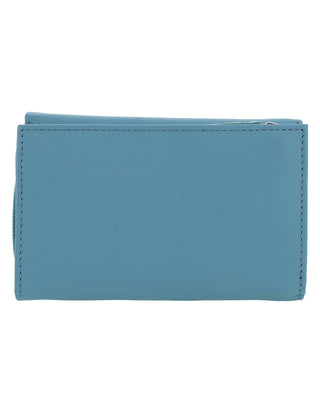 Leather Wallet Turquoise / Leather PC 8776 TURQ Pierre Cardin Leather Ladies Tri-Fold Wallet in Turquoise